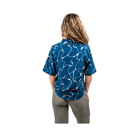 Tech Shirt Libe Womens Thanan SS - Blue Night - Genetik Sport