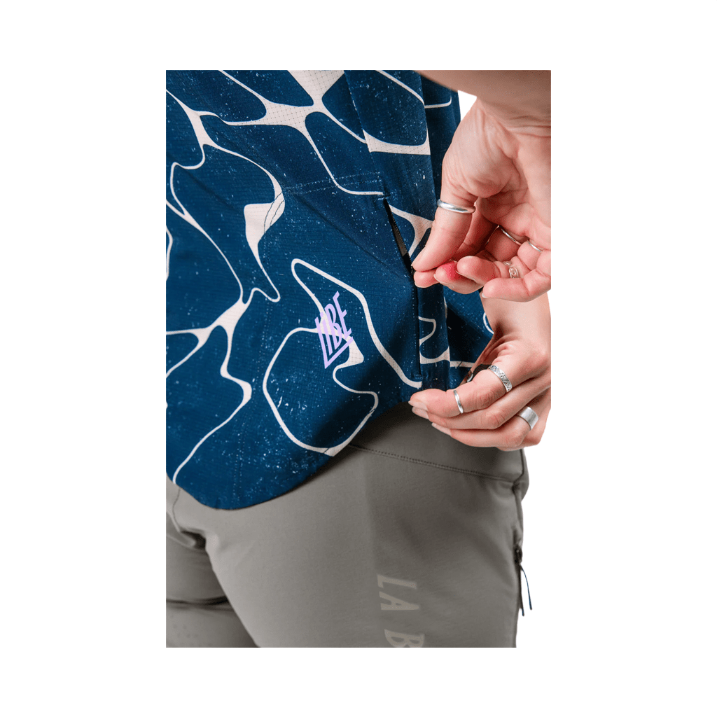 Tech Shirt Libe Womens Thanan SS - Blue Night - Genetik Sport