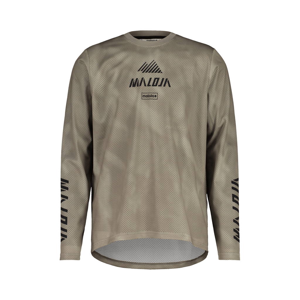 Jersey Maloja Mens PfeifferkogelM LS - Warm Shadow Papermountains - Genetik Sport