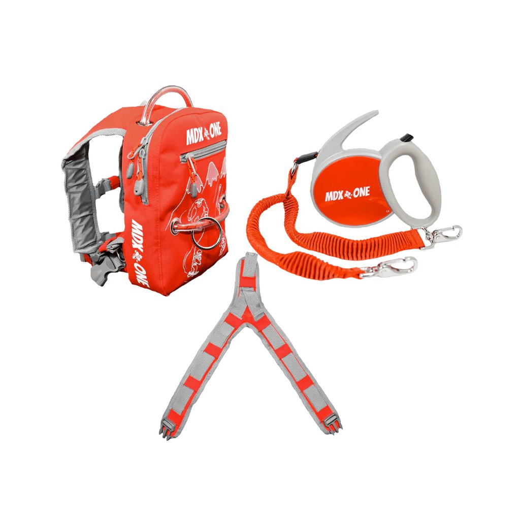 MDX ONE The One Ski/Snow Backpack With Retractable Rope - Red - Genetik Sport