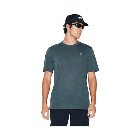 Jersey Mons Royale Mens Aero Ultralight Merino SS - Dark Cypress - Genetik Sport