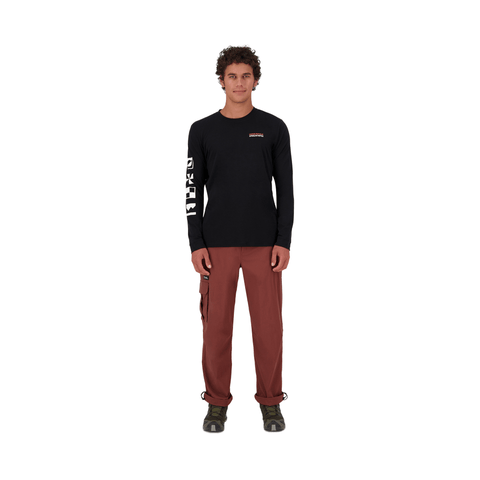 Jersey Mons Royale Mens Icon Merino LS - Black - Genetik Sport