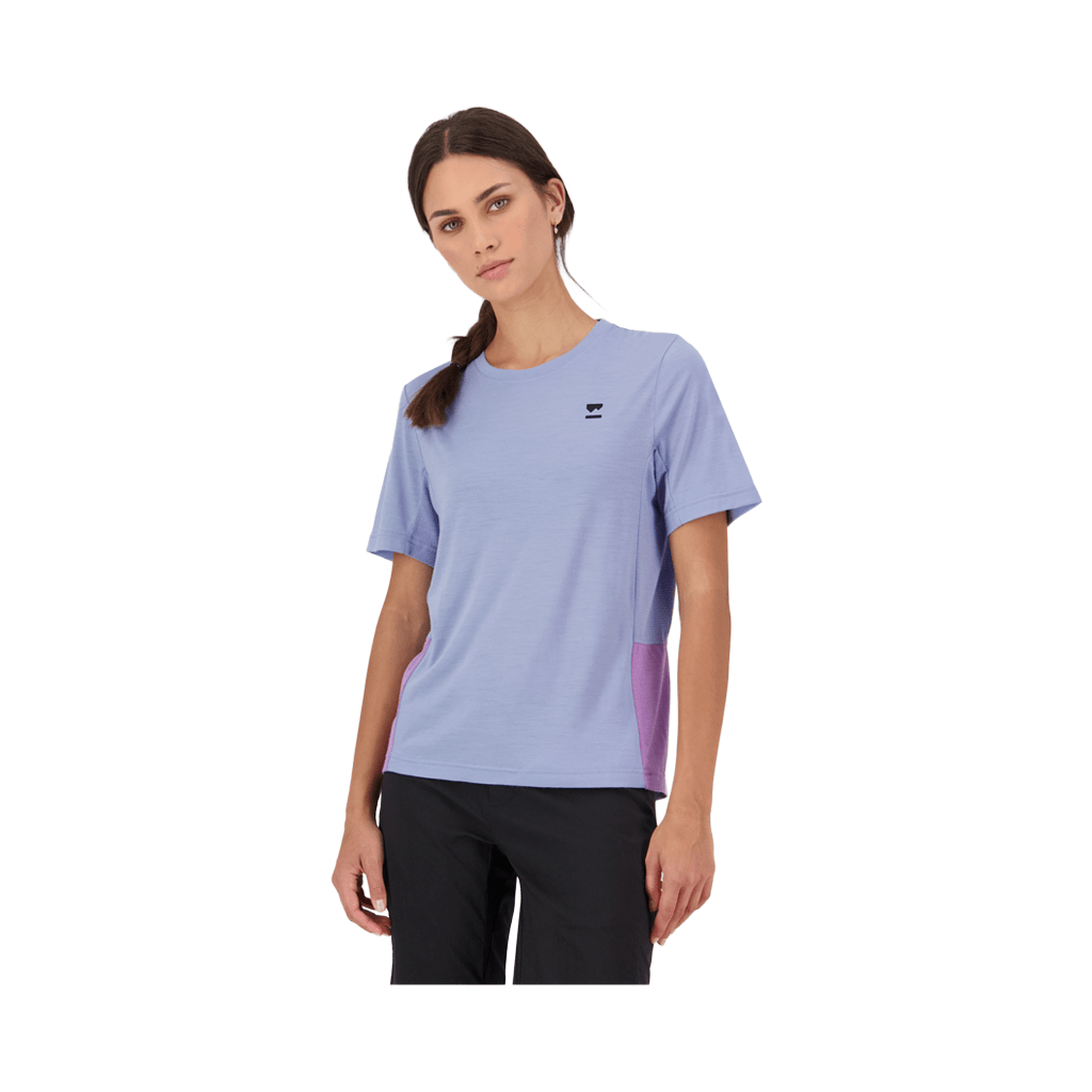 Jersey Mons Royale Womens Tarn Merino SS - Skyline / Bloom - Genetik Sport