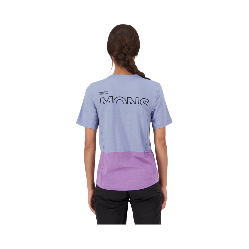 Jersey Mons Royale Womens Tarn Merino SS - Skyline / Bloom - Genetik Sport