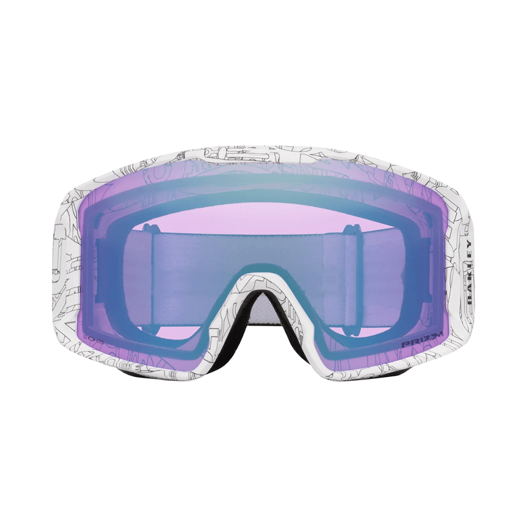Goggles Oakley Line Miner L White Ghost Text - Prizm Snow Iced Iridium - Genetik Sport