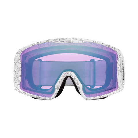Goggles Oakley Line Miner L White Ghost Text - Prizm Snow Iced Iridium - Genetik Sport