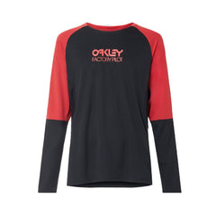 Jersey Oakley Switchback Trail LS - Blackout/Red - Genetik Sport