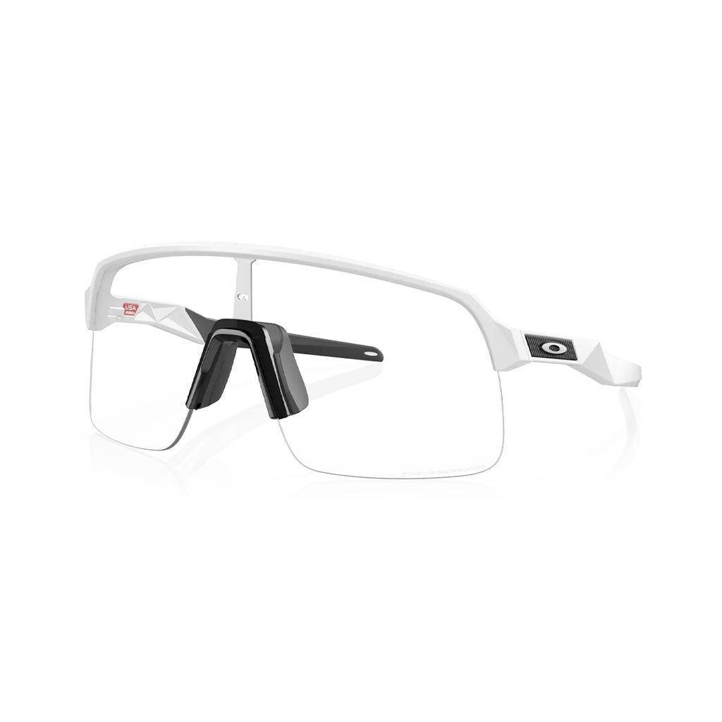 Sunglasses Oakley Sutro Lite Matte White - Clear to Black Iridium Photochromic - Genetik Sport