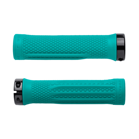 Grips OneUp Components Lock - On - Turquoise - Genetik Sport