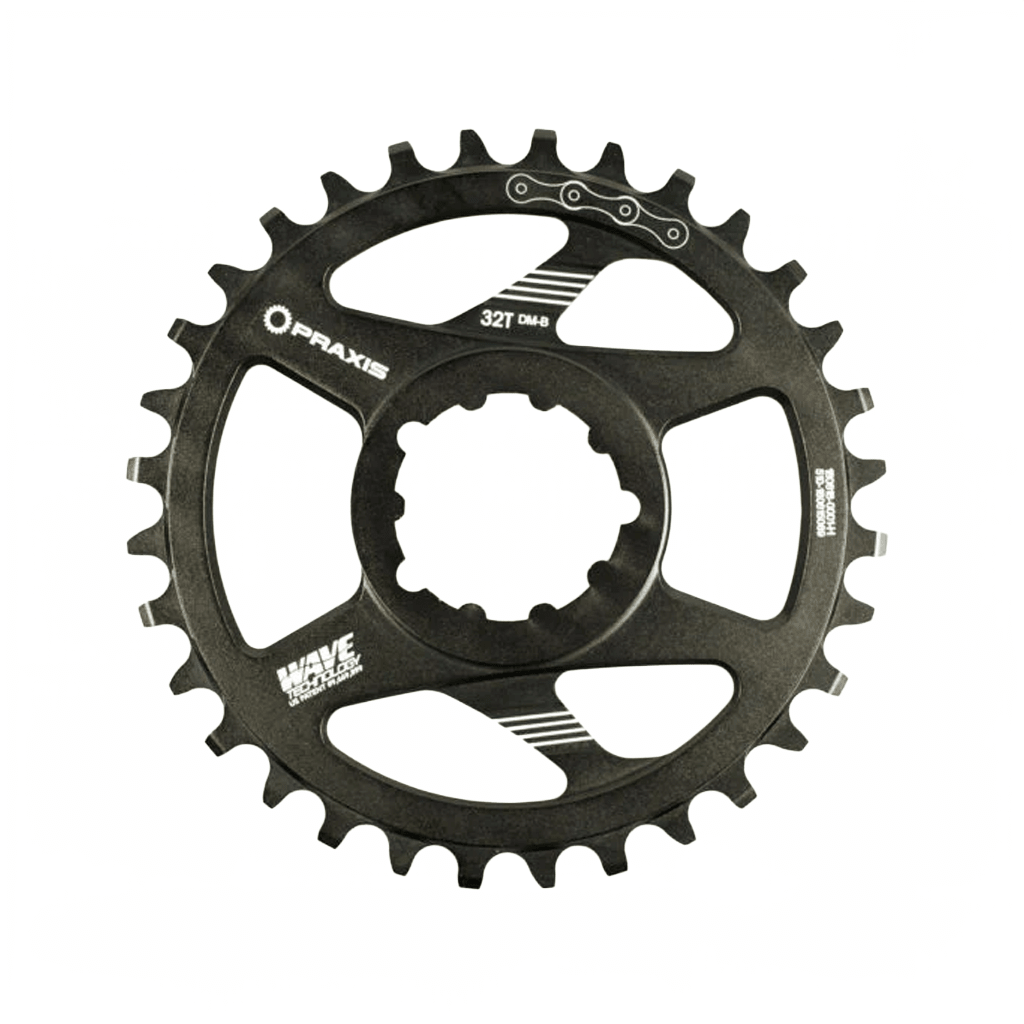 Chainring Praxis Wave DM-B 0mm Offset 32T - Genetik Sport