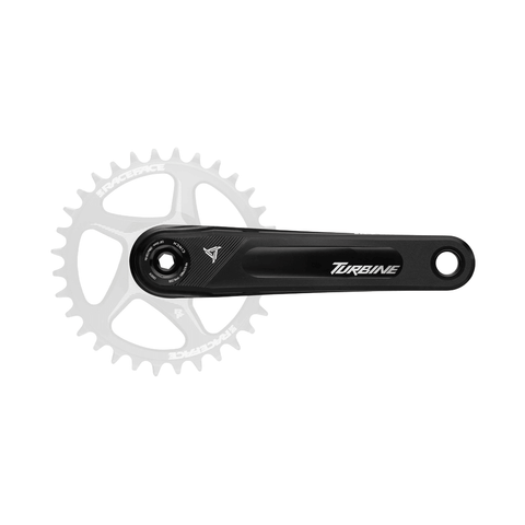 Crankset Race Face Turbine 170mm Length 136mm Spindle - Black - Genetik Sport