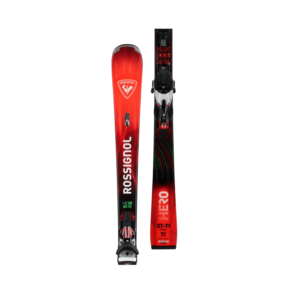 Skis Rossignol Hero Elite ST Ti Konect + SPX 14 K B80 - Silver Red - Genetik Sport