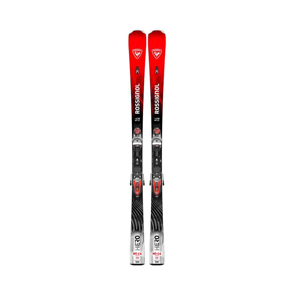 Skis Rossignol Hero MT CA + NX 12 Konect GW B80 Silver Red - Genetik Sport