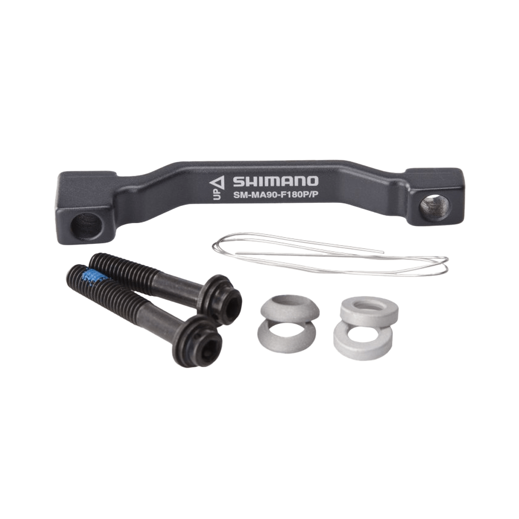 Disc Brake Caliper Mount Adapter Shimano SM - MA90 - F180P/P Post to Post 140mm to 160mm or 160mm to 180mm - Genetik Sport