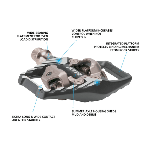 Pedals Shimano XTR M9120 SPD W/ Cleats SM - SH51 - Genetik Sport