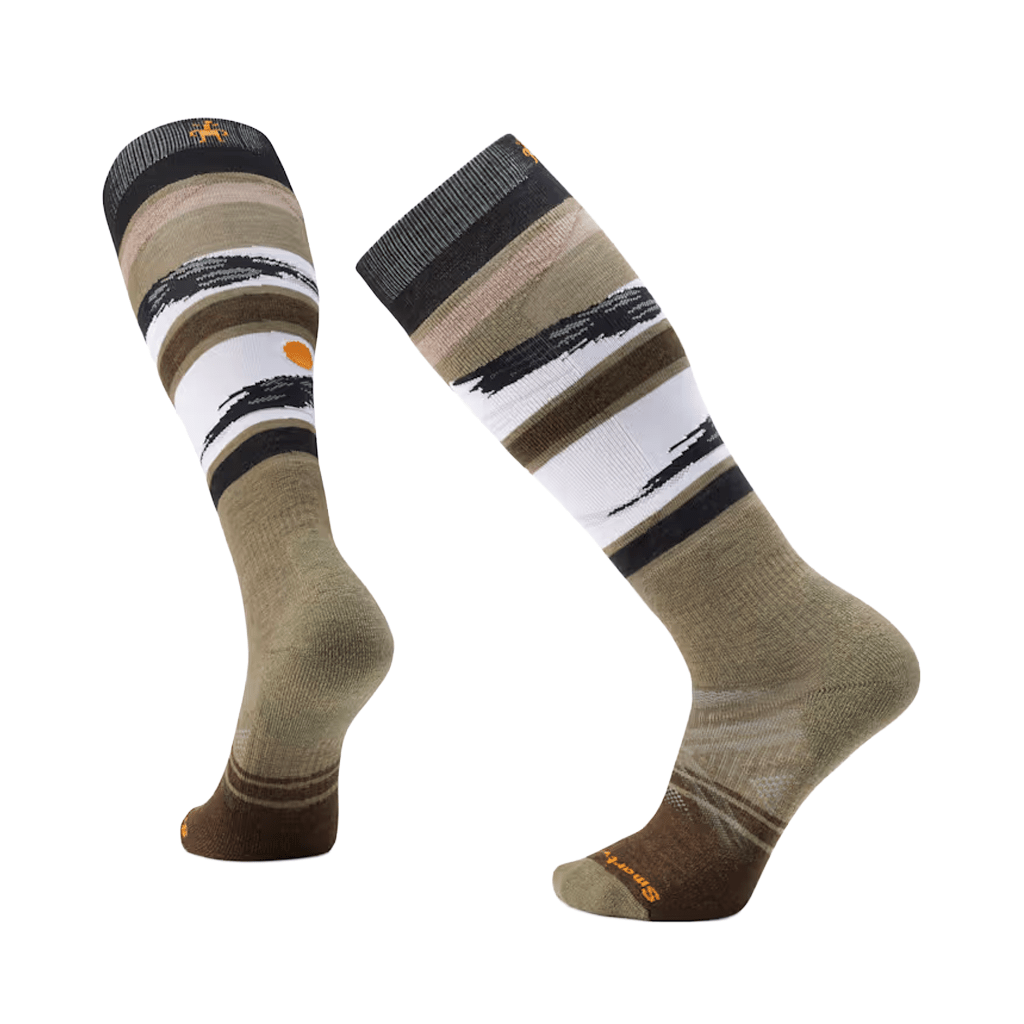 Socks Smartwool Full Cushion Midnight Ski Pattern OTC - Winter Moss - Genetik Sport