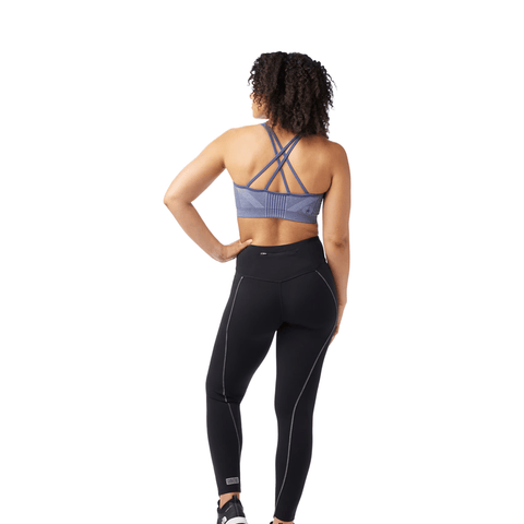 Sports Bra Smartwool Intraknit Strappy - Nightfall Blue Heather - Genetik Sport