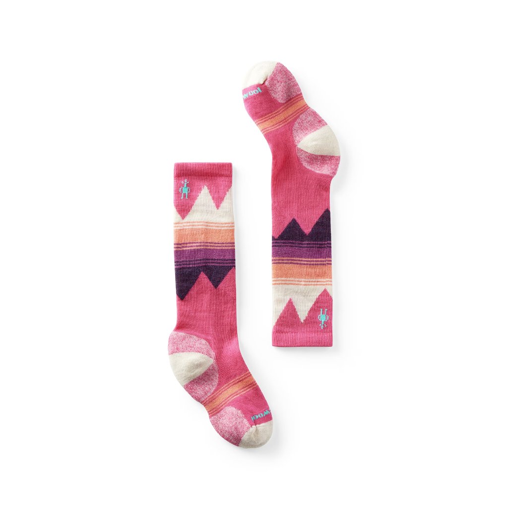 Youth Socks Smartwool Ski Light Cushion OTC - Power Pink - Genetik Sport