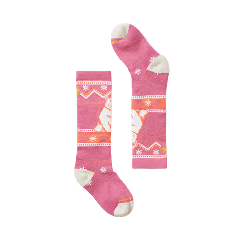 Youth Socks Smartwool Wintersport Full Cushion Polar Bear OTC - Garden Pink - Genetik Sport
