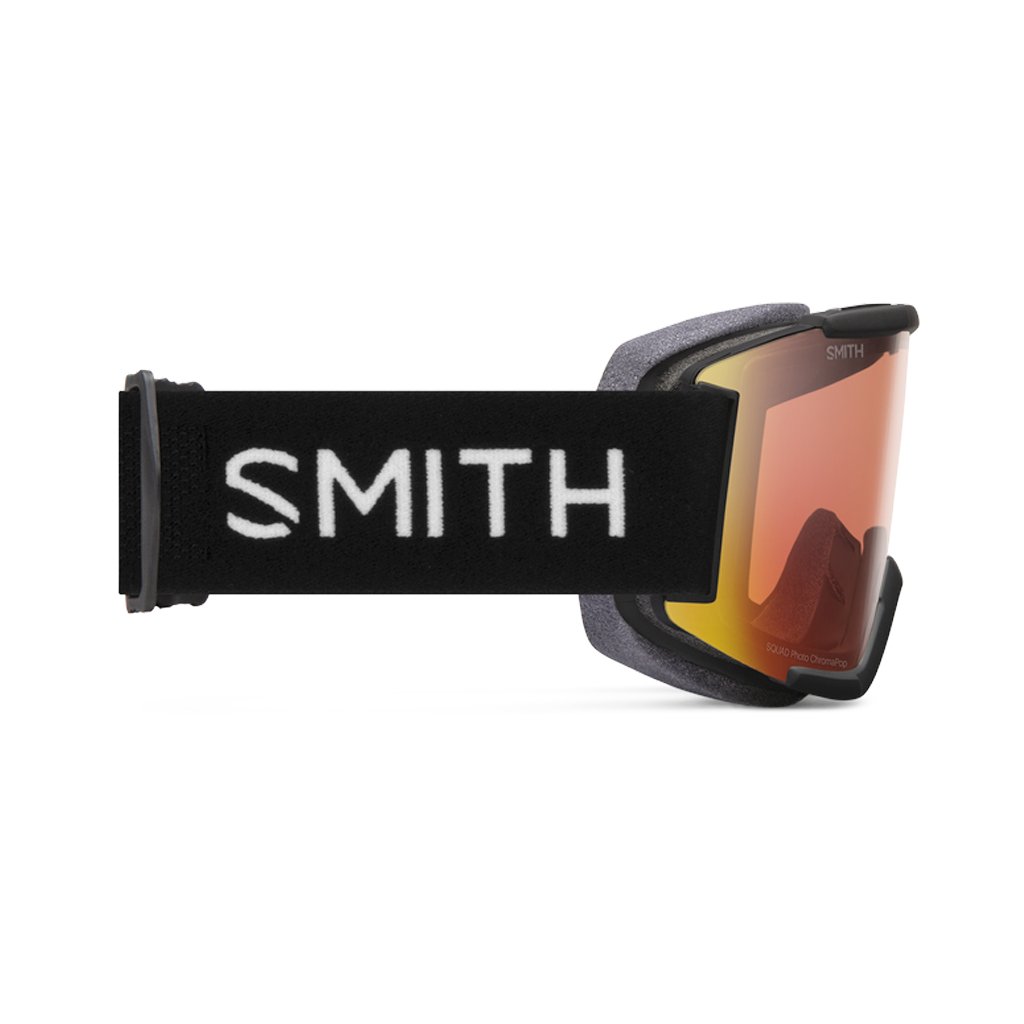 Goggles Smith Squad Black - ChromaPop Pro Photochromic Red Mirror - Genetik Sport