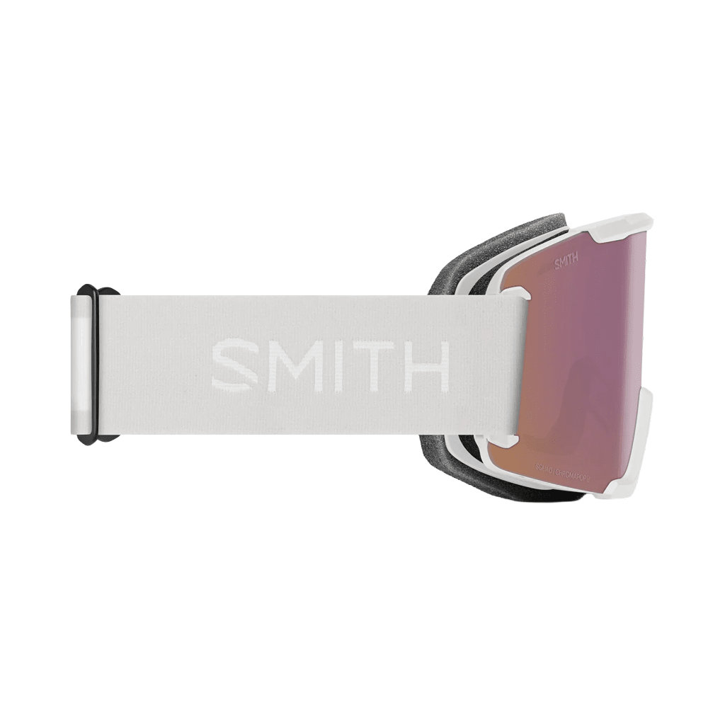 Goggles Smith Squad White Vapor - ChromaPop Everyday Rose Gold Mirror - Genetik Sport