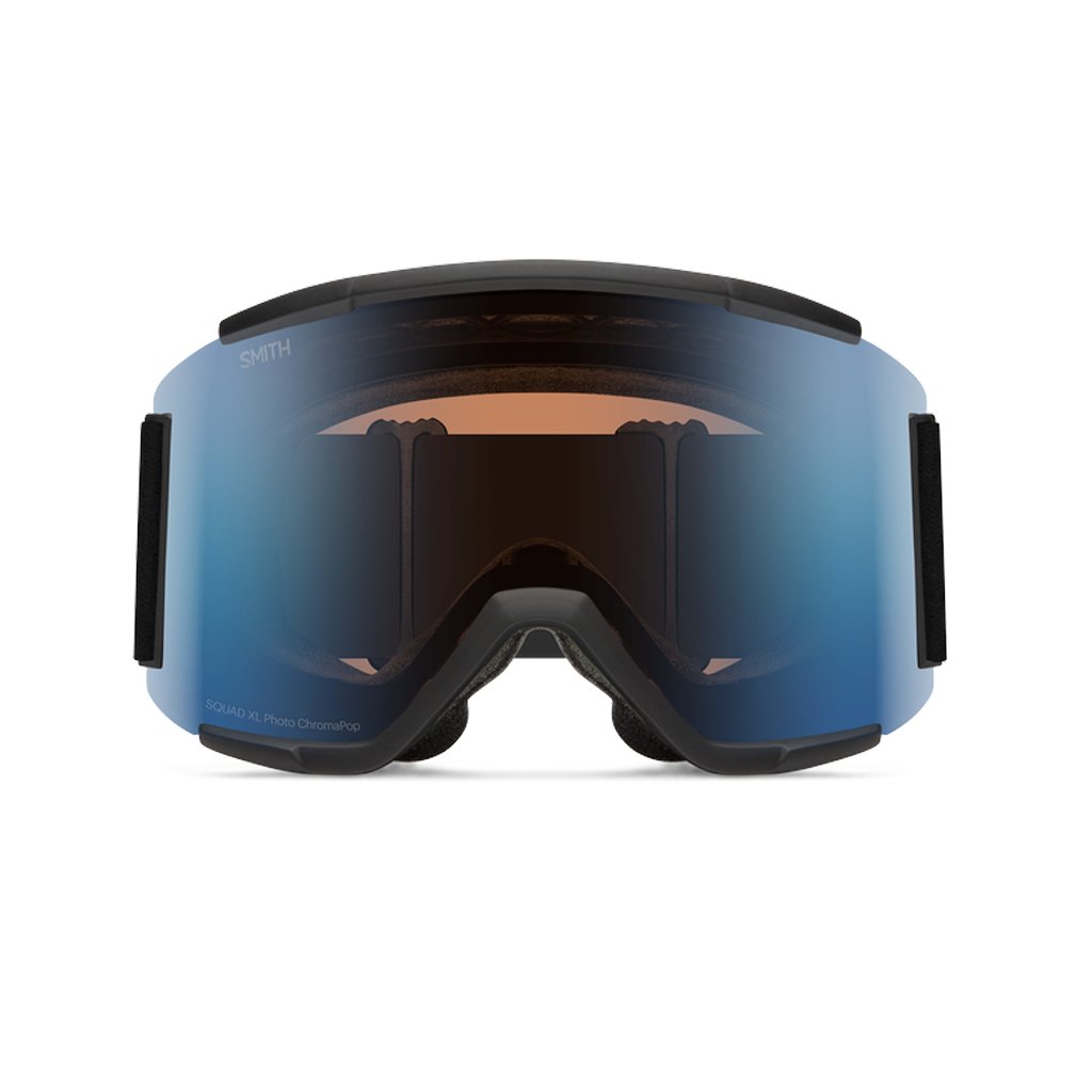 Goggles Smith Squad XL Black - ChromaPop Pro Photochromic Blue Mirror - Genetik Sport