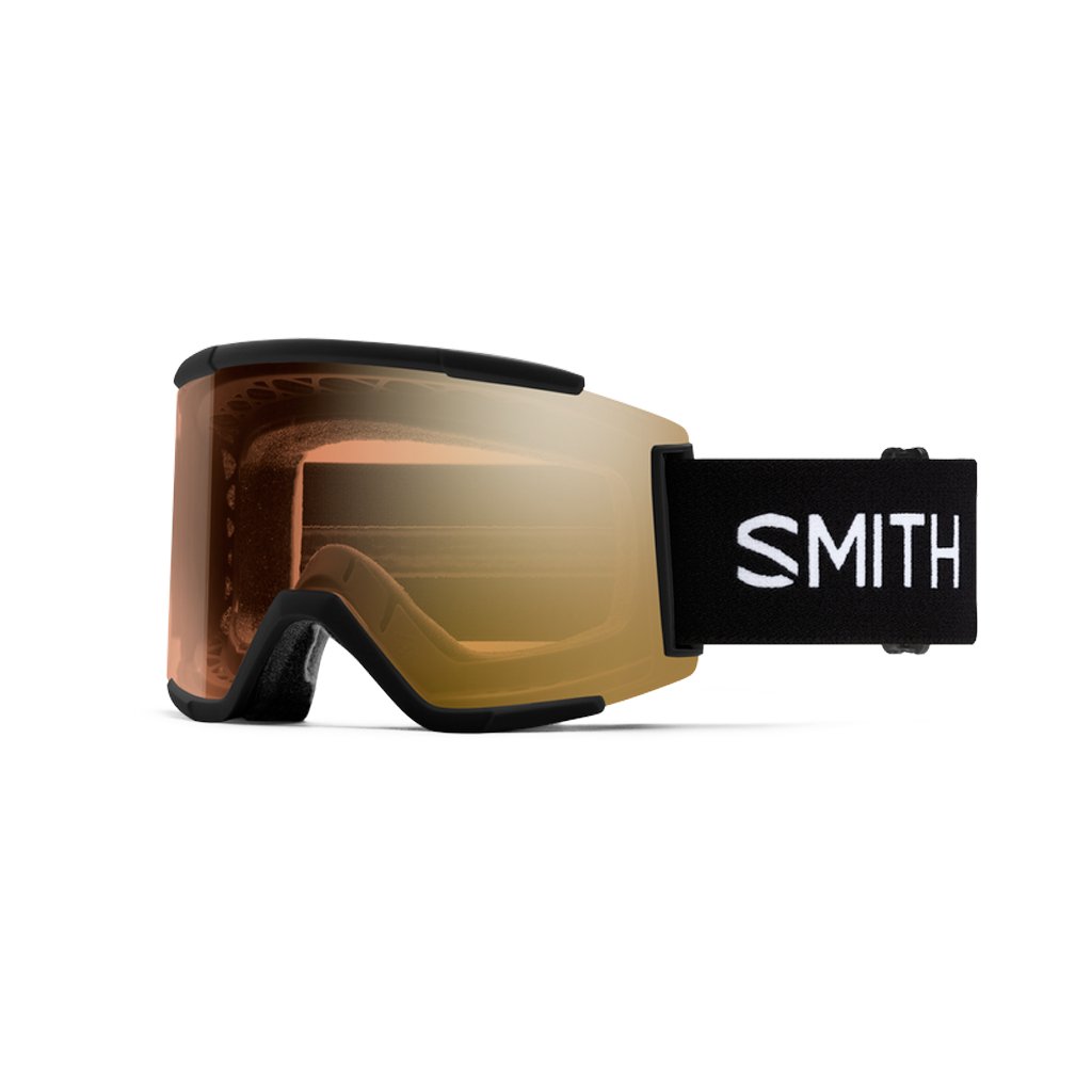 Goggles Smith Squad XL Black - ChromaPop Pro Photochromic Gold Mirror - Genetik Sport