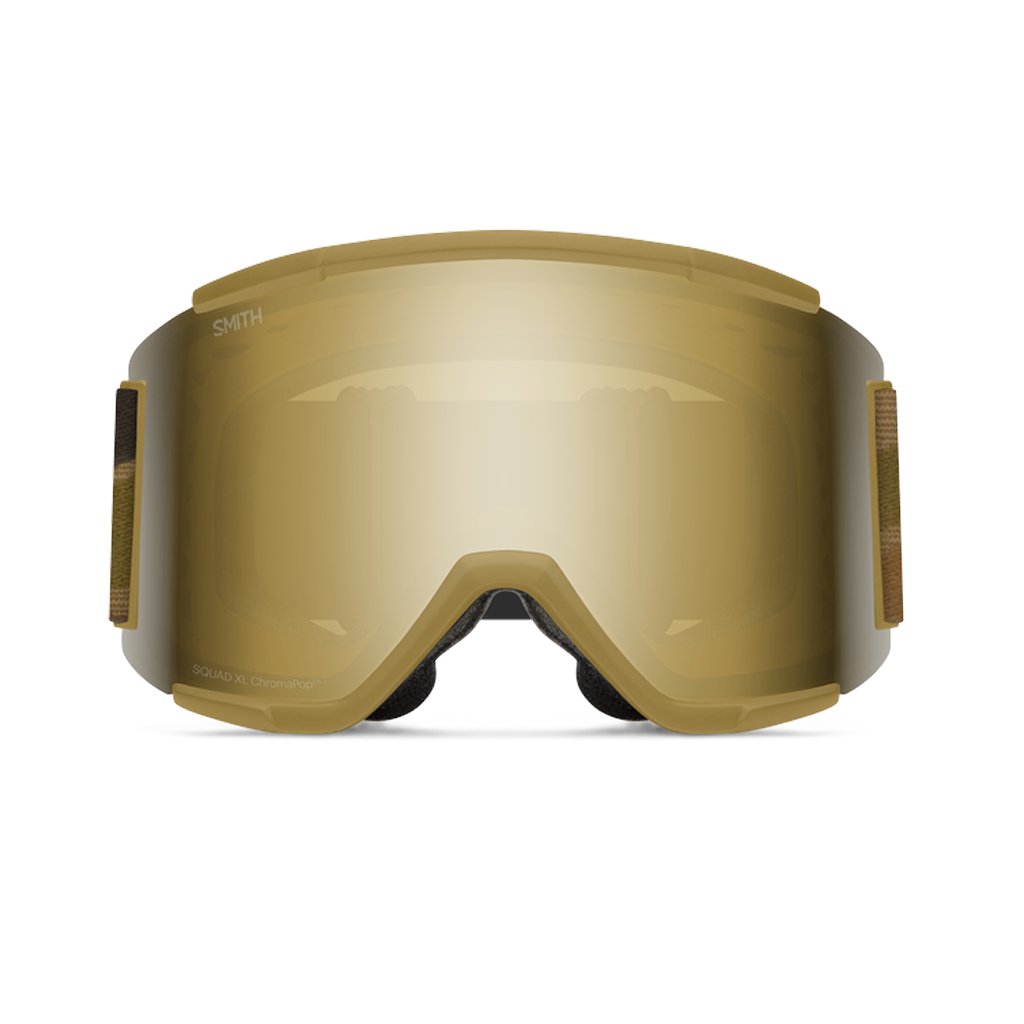 Goggles Smith Squad XL Coyote Pow Hunter - ChromaPop Sun Black Gold Mirror - Genetik Sport