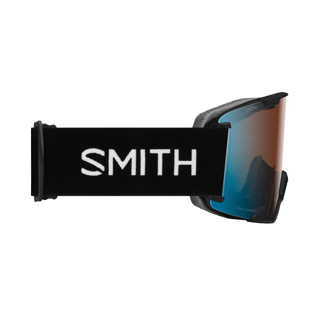 Goggles Smith Stash XL Black - ChromaPop Pro Photochromic Blue Mirror - Genetik Sport