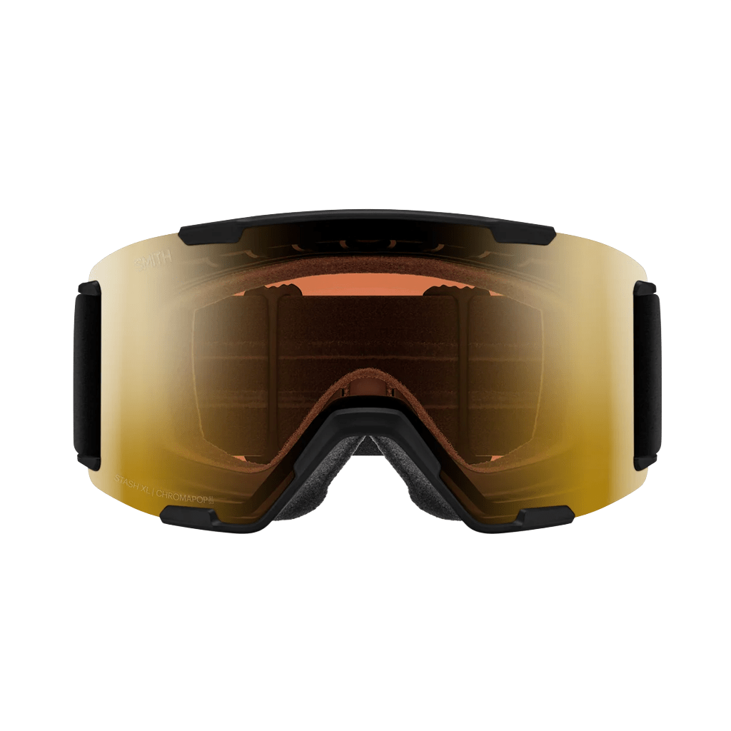 Goggles Smith Stash XL Black - ChromaPop Pro Photochromic Gold Mirror - Genetik Sport
