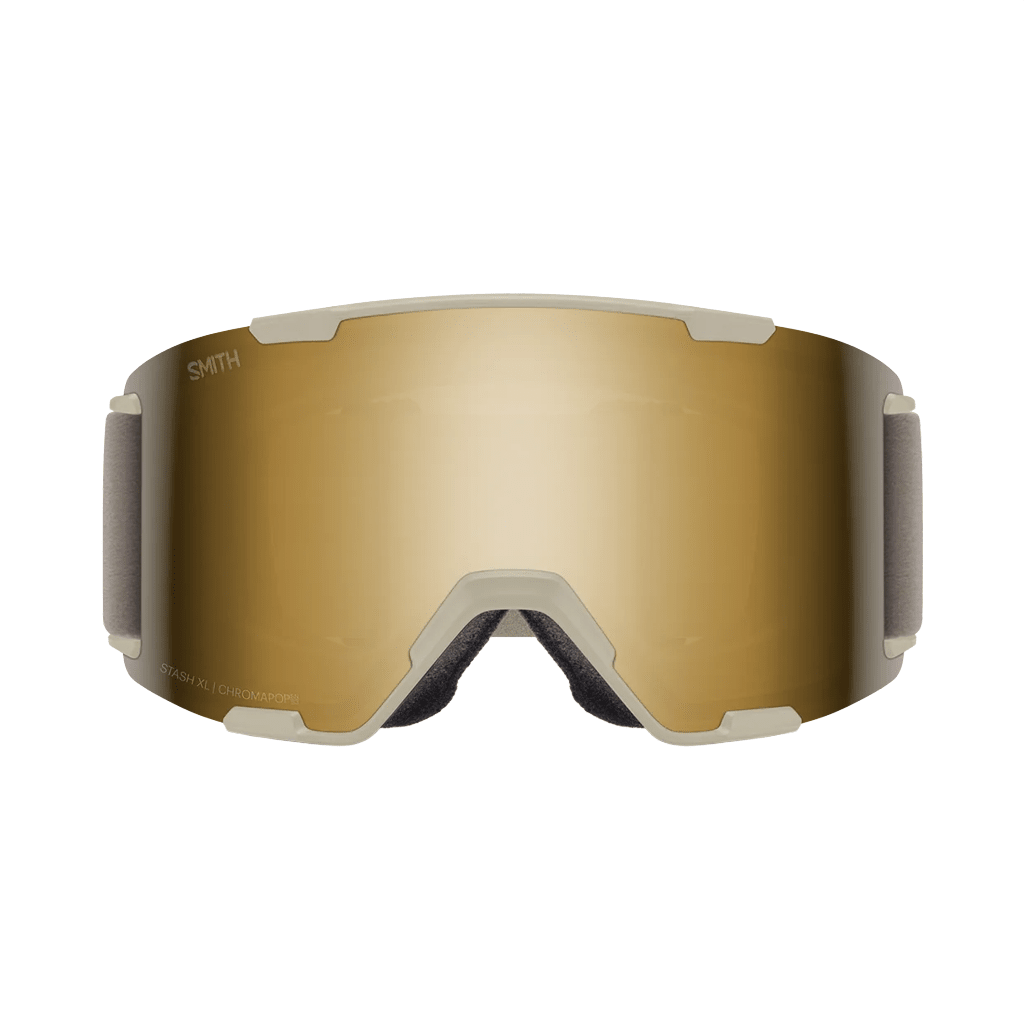 Goggles Smith Stash XL Chalk - ChromaPop Sun Black Gold Mirror - Genetik Sport