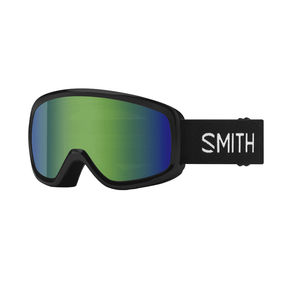Youth Goggles Smith Snowday Black - Green Sol - X Mirror - Genetik Sport