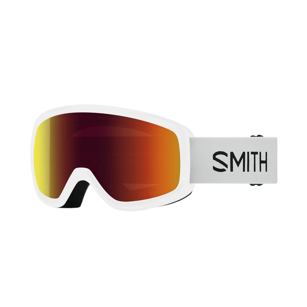 Youth Goggles Smith Snowday White - Red Sol-X Mirror - Genetik Sport
