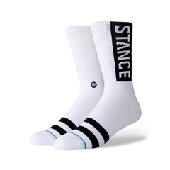 Socks Stance OG Mid Cushion - White - Genetik Sport