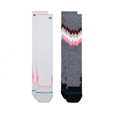 Socks Stance Youth Snow 2X Mid 2 Pack - Grey - Genetik Sport