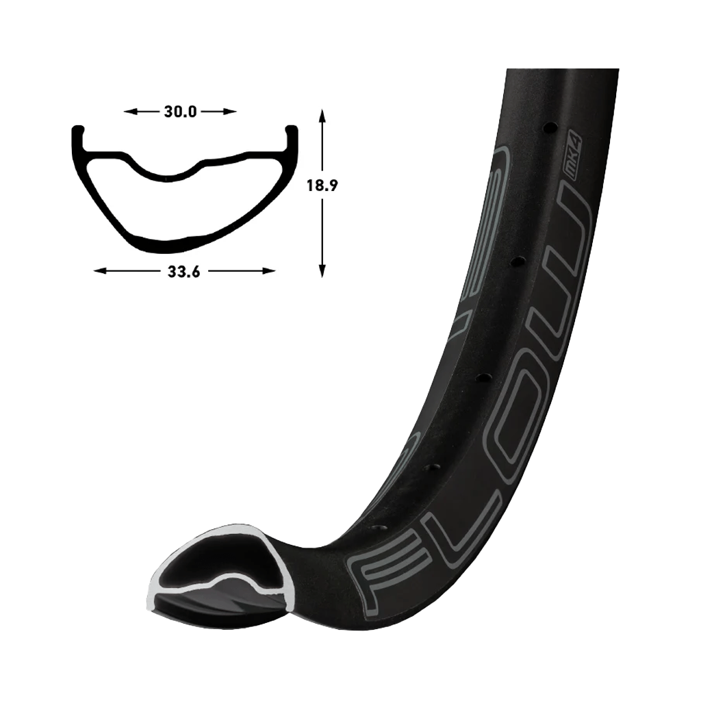 Rim Stan's No Tubes Flow MK4 29'' 28H - Black - Genetik Sport