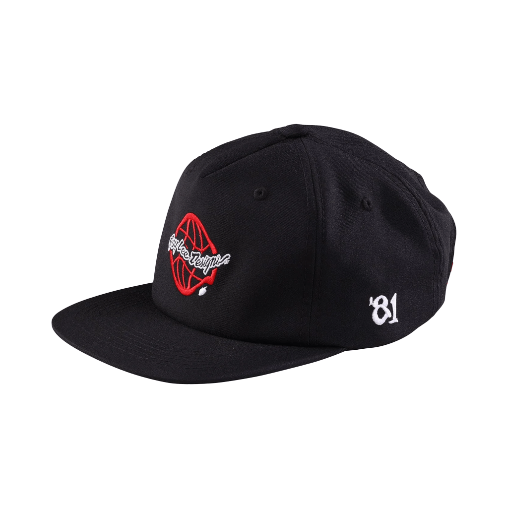 Cap Troy Lee Designs Unstructured Strapback Global - Black - Genetik Sport