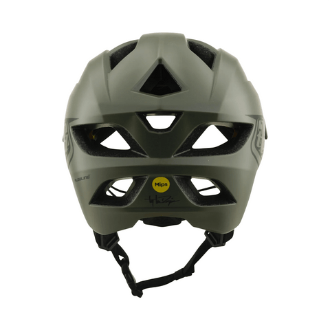 Helmet Troy Lee Designs Youth Flowline MIPS Point - Army - Genetik Sport