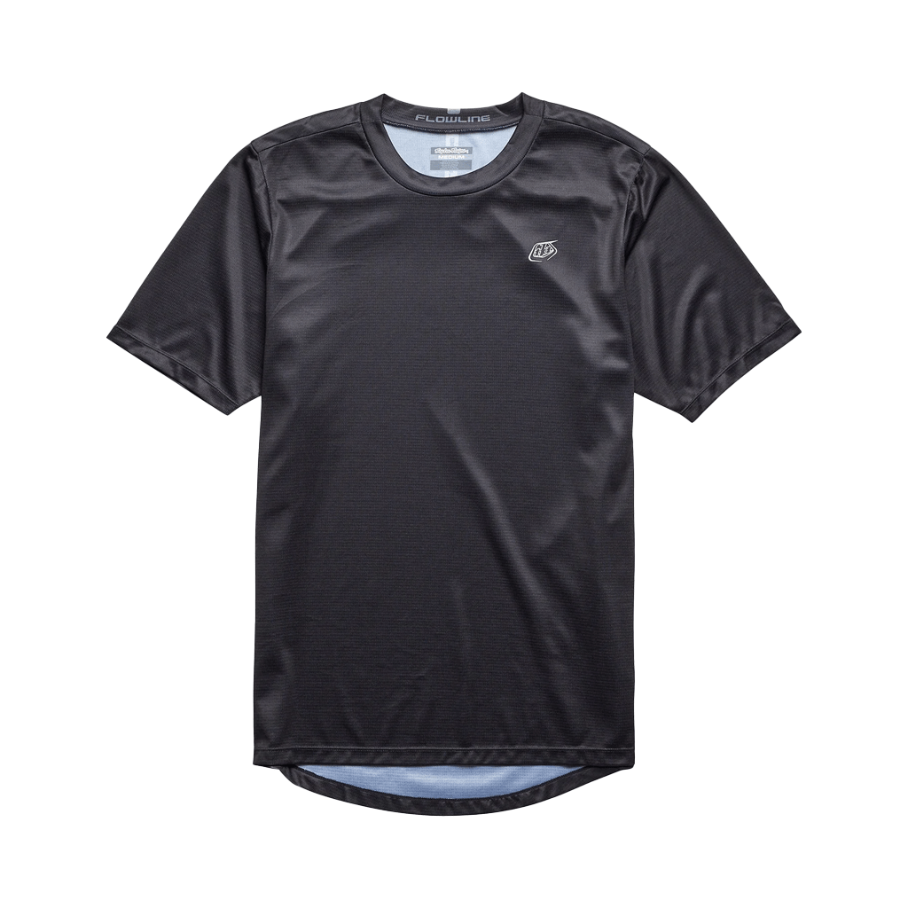 Jersey Troy Lee Designs Youth Flowline SS Solid - Black - Genetik Sport