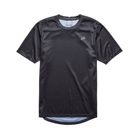 Jersey Troy Lee Designs Youth Flowline SS Solid - Black - Genetik Sport