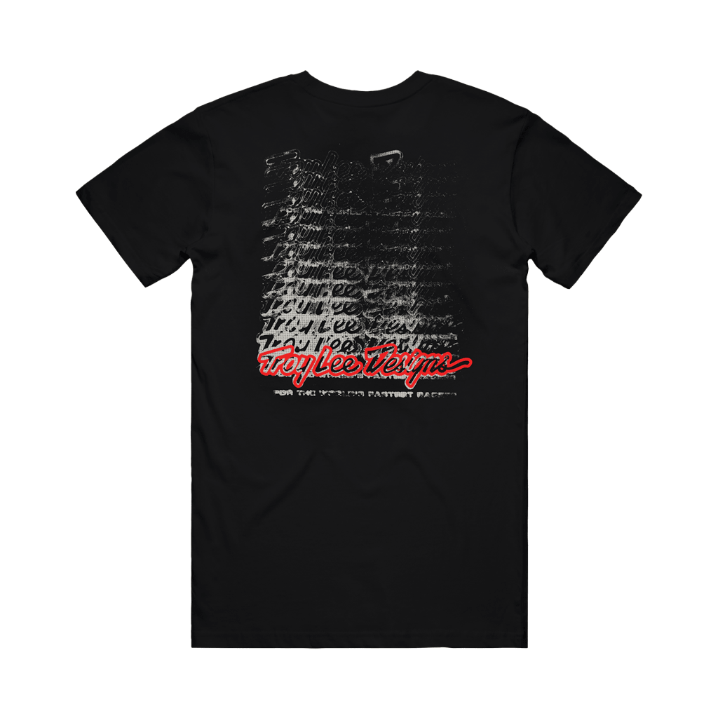 T-Shirt Troy Lee Designs Mens Repeat - Black - Genetik Sport