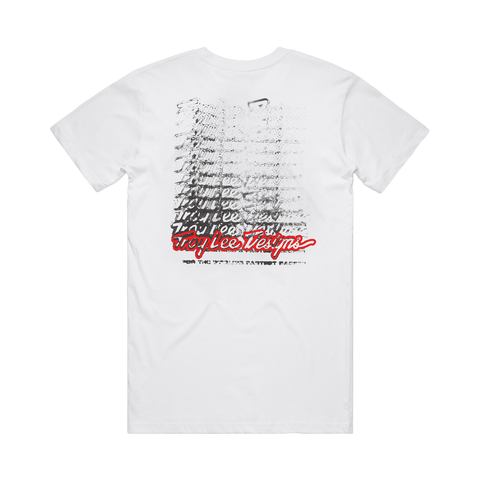 T-Shirt Troy Lee Designs Mens Repeat - White - Genetik Sport