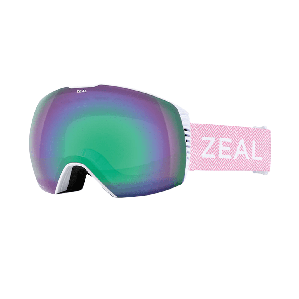 Goggles Zeal Cloud Fall Herringbone - Jade Mirror + Sky Blue Mirror - Genetik Sport