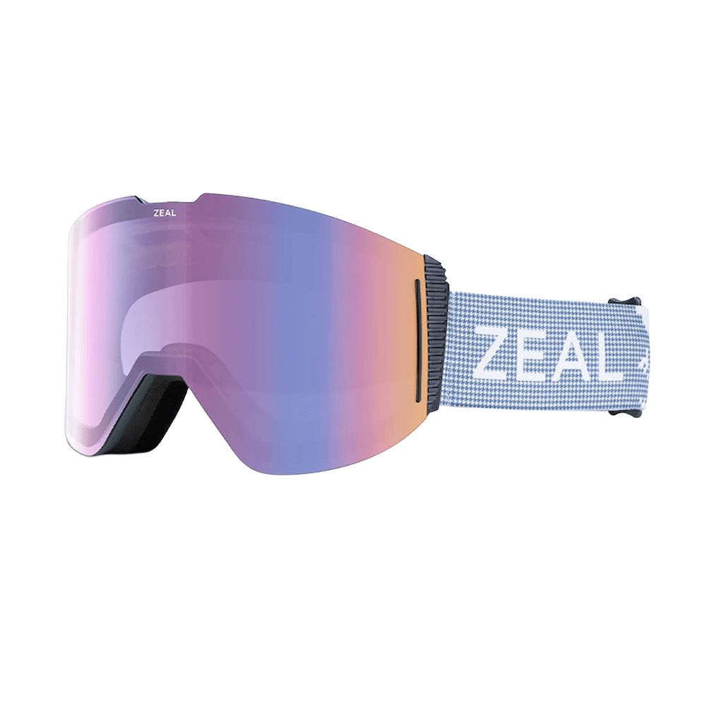 Goggles Zeal Lookout Houndstooth - Sakura Mirror + Sky Blue Mirror - Genetik Sport