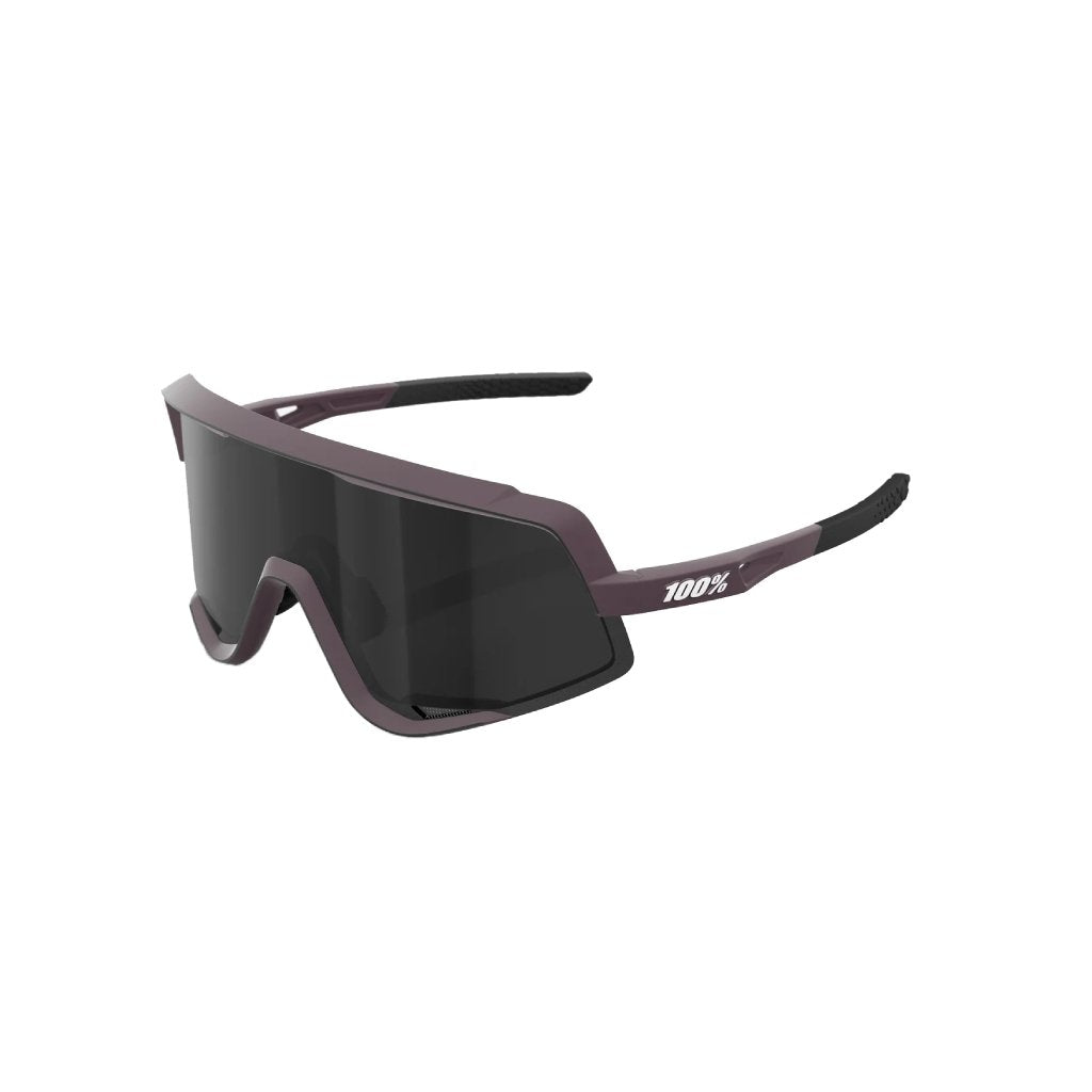 100% Sunglasses - Glendale - Soft Tact Deep Purple frame - Black Mirror Lens - Genetik Sport