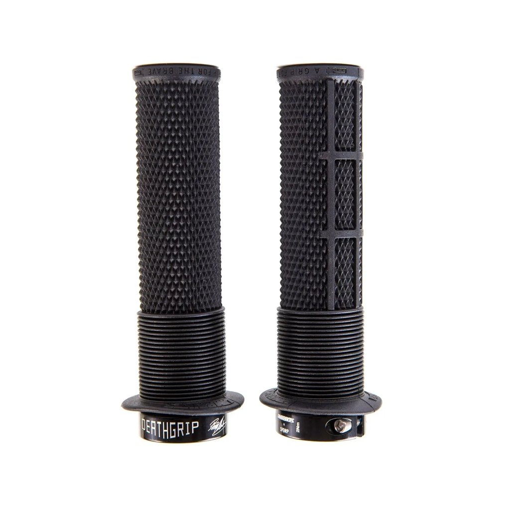 Poignées DMR Deathgrip Flanged Thin Noir - Genetik Sport