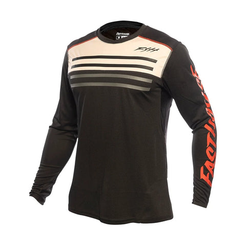 Maillot pour hommes Fasthouse Sidewinder Alloy LS Crème/Noir - Genetik Sport