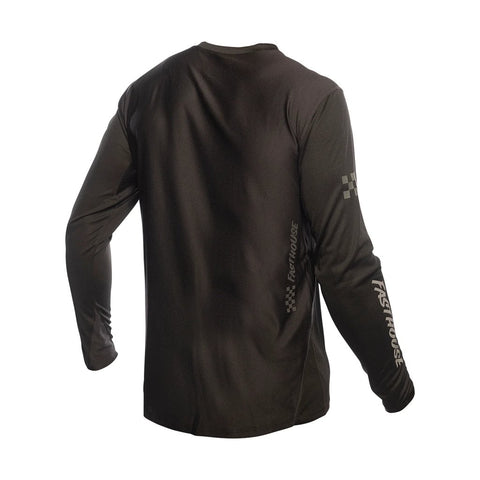 Maillot pour hommes Fasthouse Sidewinder Alloy LS Crème/Noir - Genetik Sport