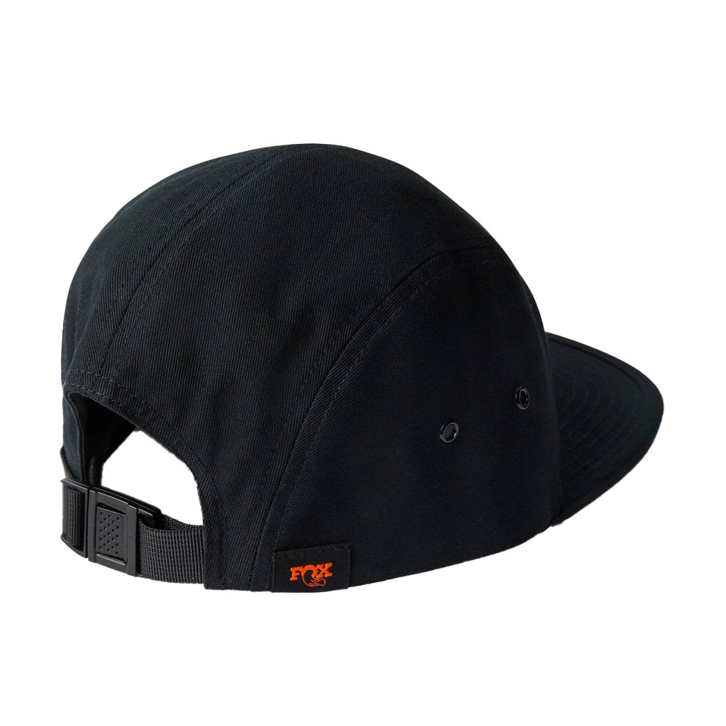 Fox Shop 5 Panel Strapback Black Cap - Genetik Sport