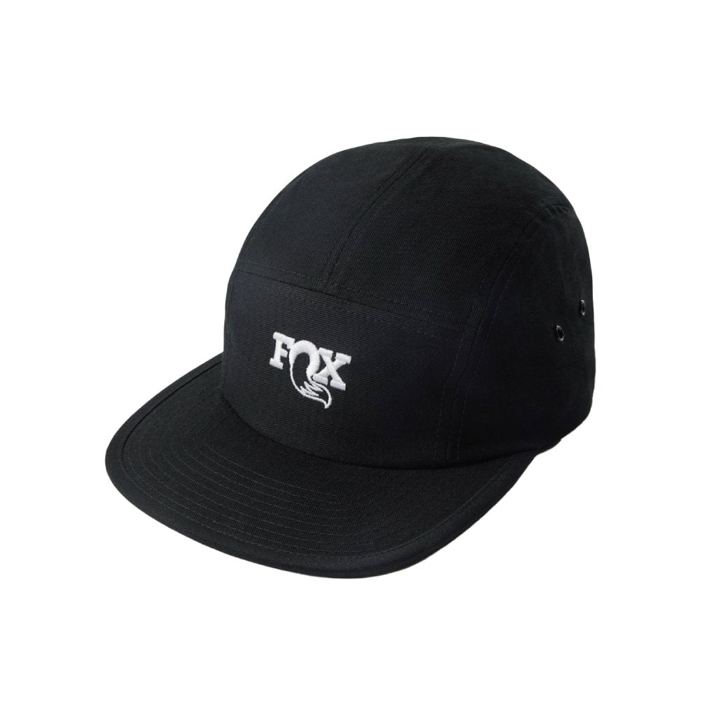 Fox Shop 5 Panel Strapback Black Cap - Genetik Sport